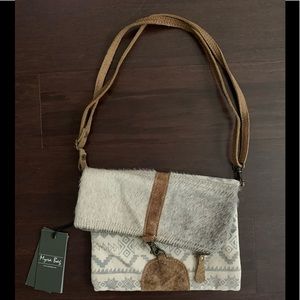 Myra Bag Up Cycled Canvas Crossbody